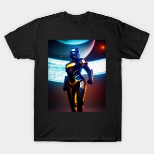 Curves in Space: Afrofuturistic Tee T-Shirt T-Shirt